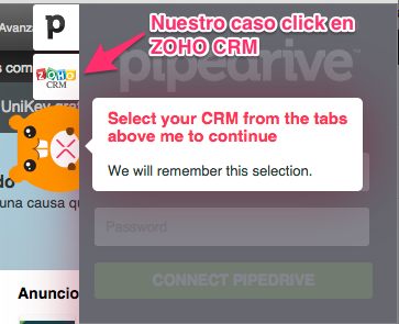 Seleccionar CRM
