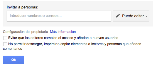 compartir avanzando GDRive