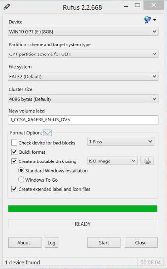 Rufus gpt_uefi